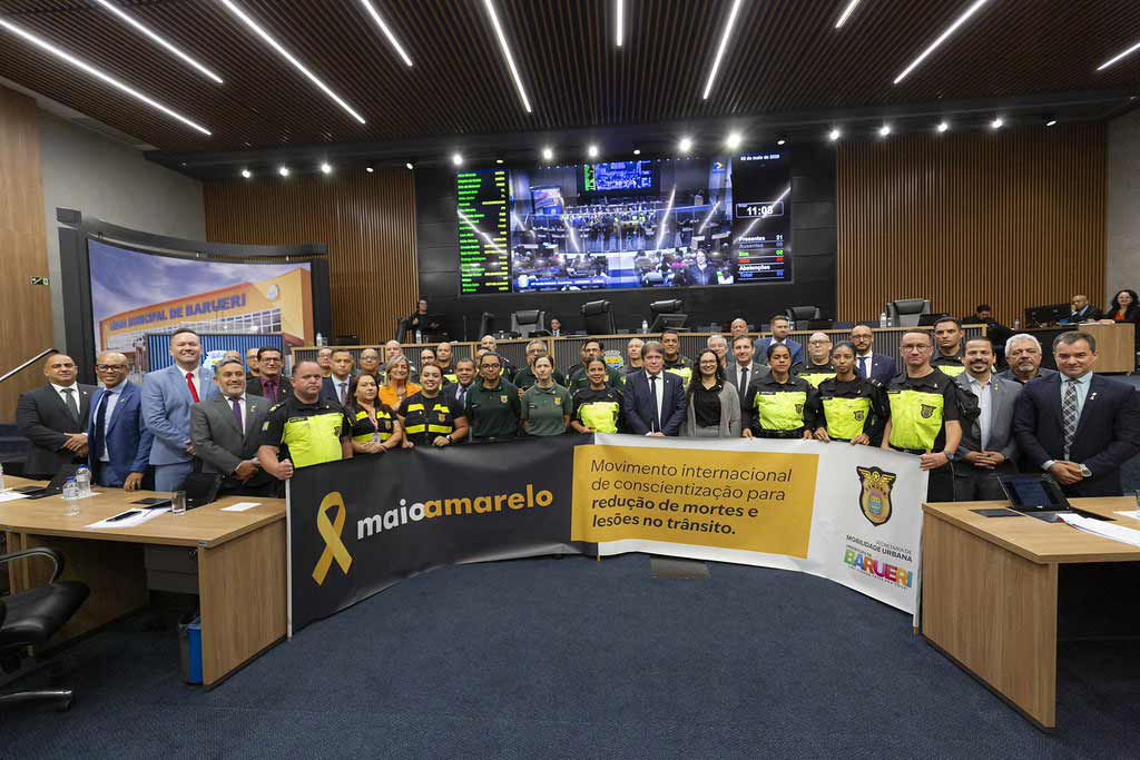 Maio Amarelo 2026 é lançado em Barueri com apelo à responsabilidade no trânsito