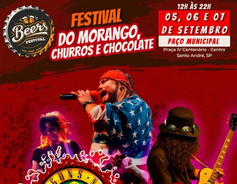 Beer’s Festival reúne gastronomia, cerveja e tributos ao rock em Santo André no feriadão